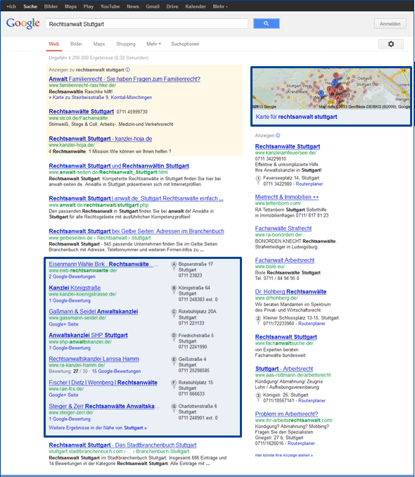 Google-Marketing-Placesbeispiele