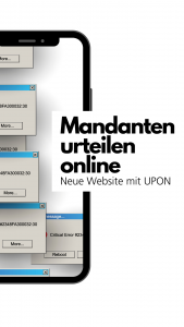 Mandanten urteilen online – UPON GmbH Webdesign für Kanzleien